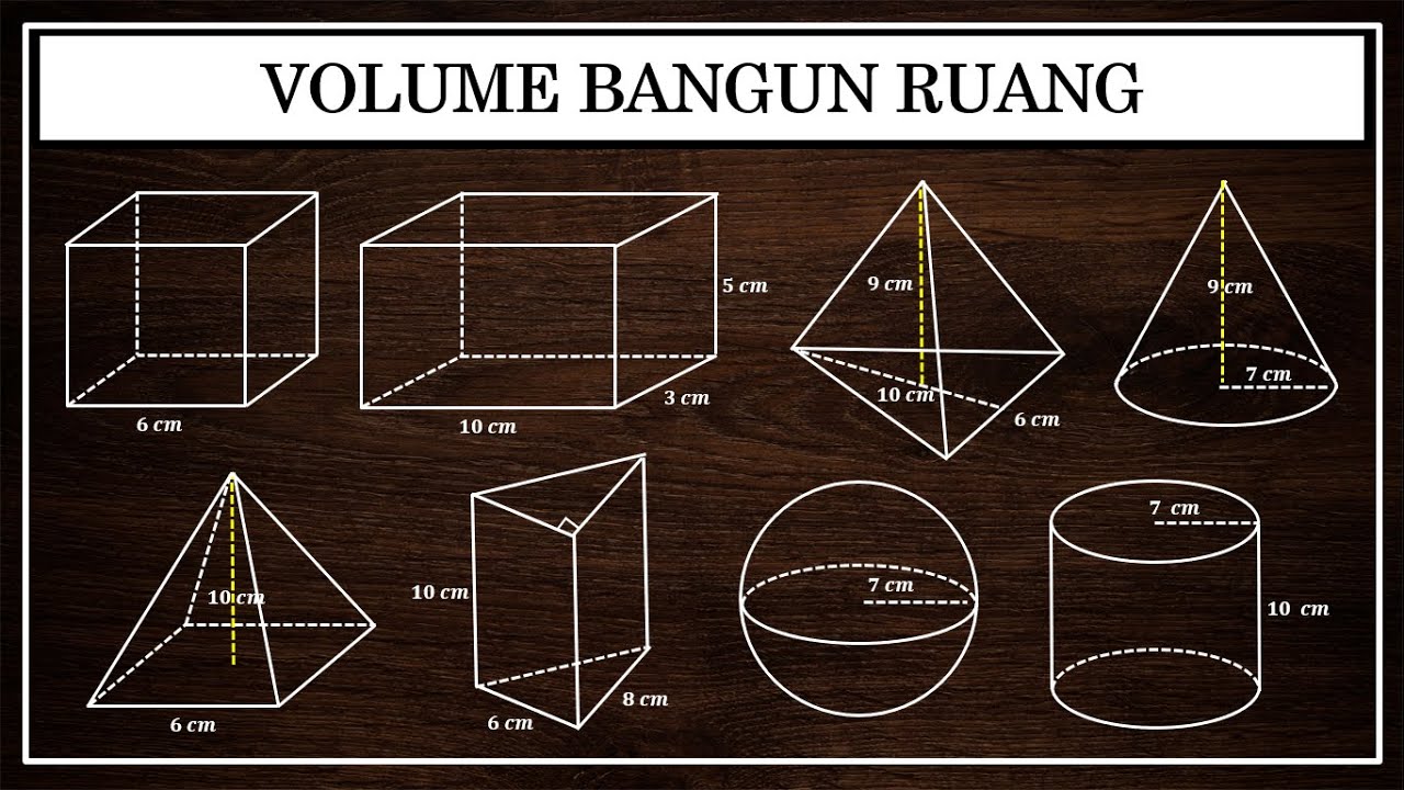 Rumus lengkap volume bangun ruang beserta contoh soalnya