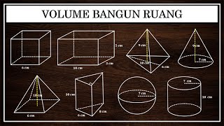 Rumus lengkap volume bangun ruang beserta contoh soalnya