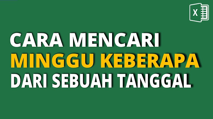 Konversi hari ke minggu dan hari di excel