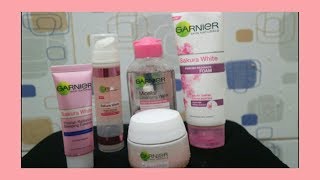 Updated Skincare Routine || GARNIER SAKURA WHITE