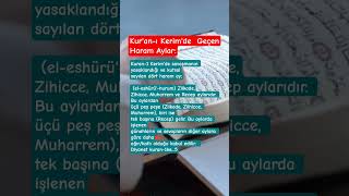 Kuranda Ki Haram Aylar Şfet