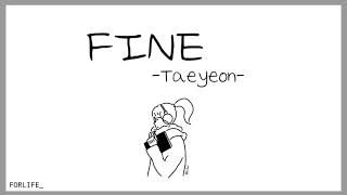 Taeyeon - Fine // Lirik Sub Indo