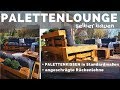 Paletten Lounge selber bauen + mit Palettenkissen - Palettenmöbel DIY Anleitung + angeschrägte Lehne