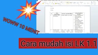Cara mengerjakan LK 1.1  Identifikasi Masalah PPG DALJAB