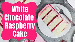 This white chocolate raspberry cake recipe is made with fluffy layers,
and its frosting perfectly balanced a tart raspberr...