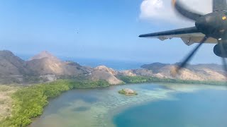 Landing in Labuan Bajo-Komodo from Denpasar, Bali | ATR 72-600 | Garuda Indonesia 7026