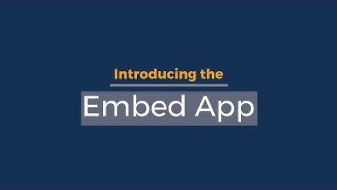 Introducing the ScreenScape Embed App
