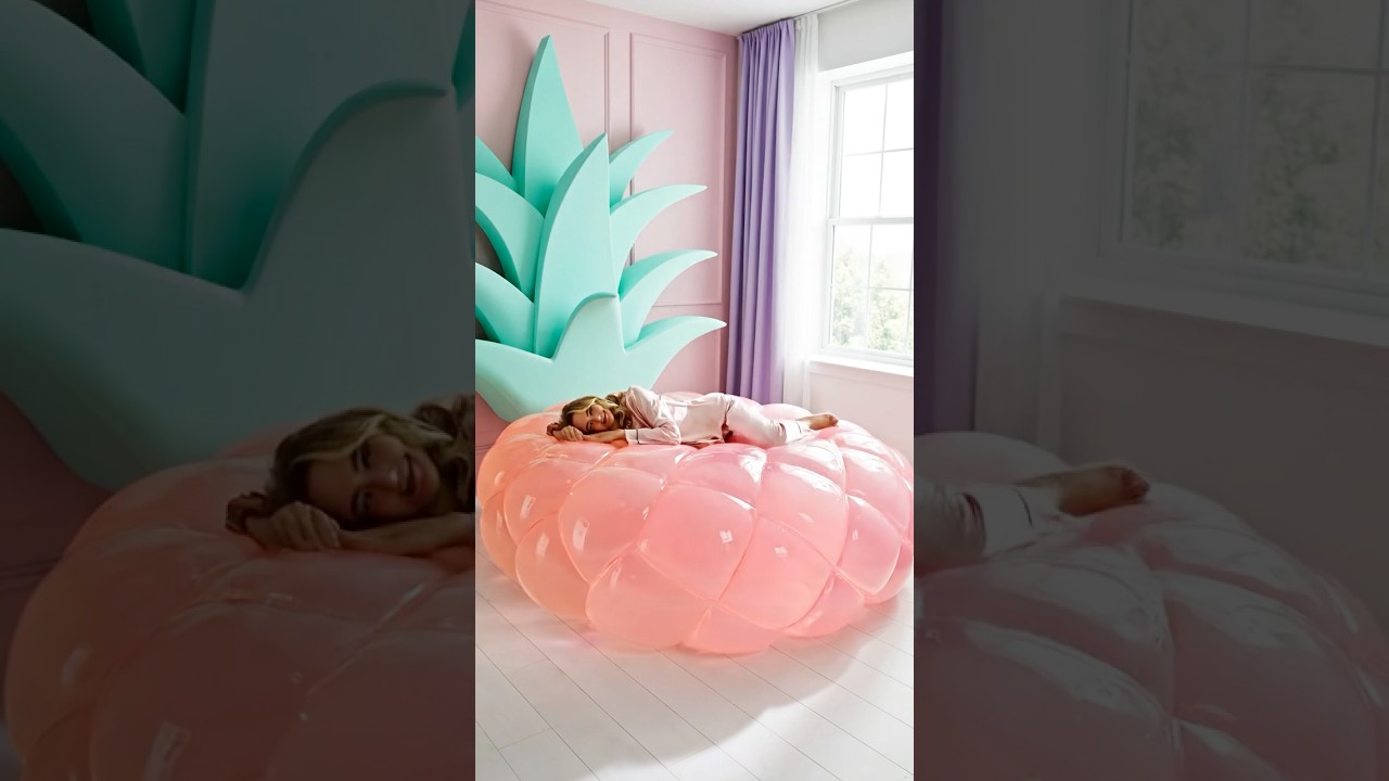 На какой кровати в виде желейного фрукта вы бы хотели спать? 🍍🐉🍊 | Удовлетворяющие кровати с помо...