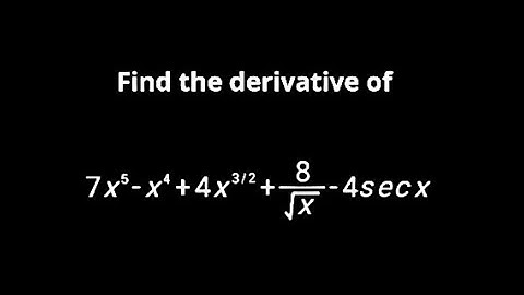 Derivatives - Differentiation - Solved Example - NCERT , CBSE , ISC, HSC and other boards