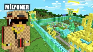 MİLYONER KÖYÜNE GİTTİM! 😱 - Minecraft