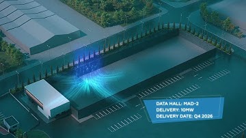 Madrid Data Center Campus (79MW) render development video - Iron Mountain Data Centers