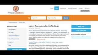 How To Create &  Manage Telecommute Job Email Alerts on Virtual Vocations