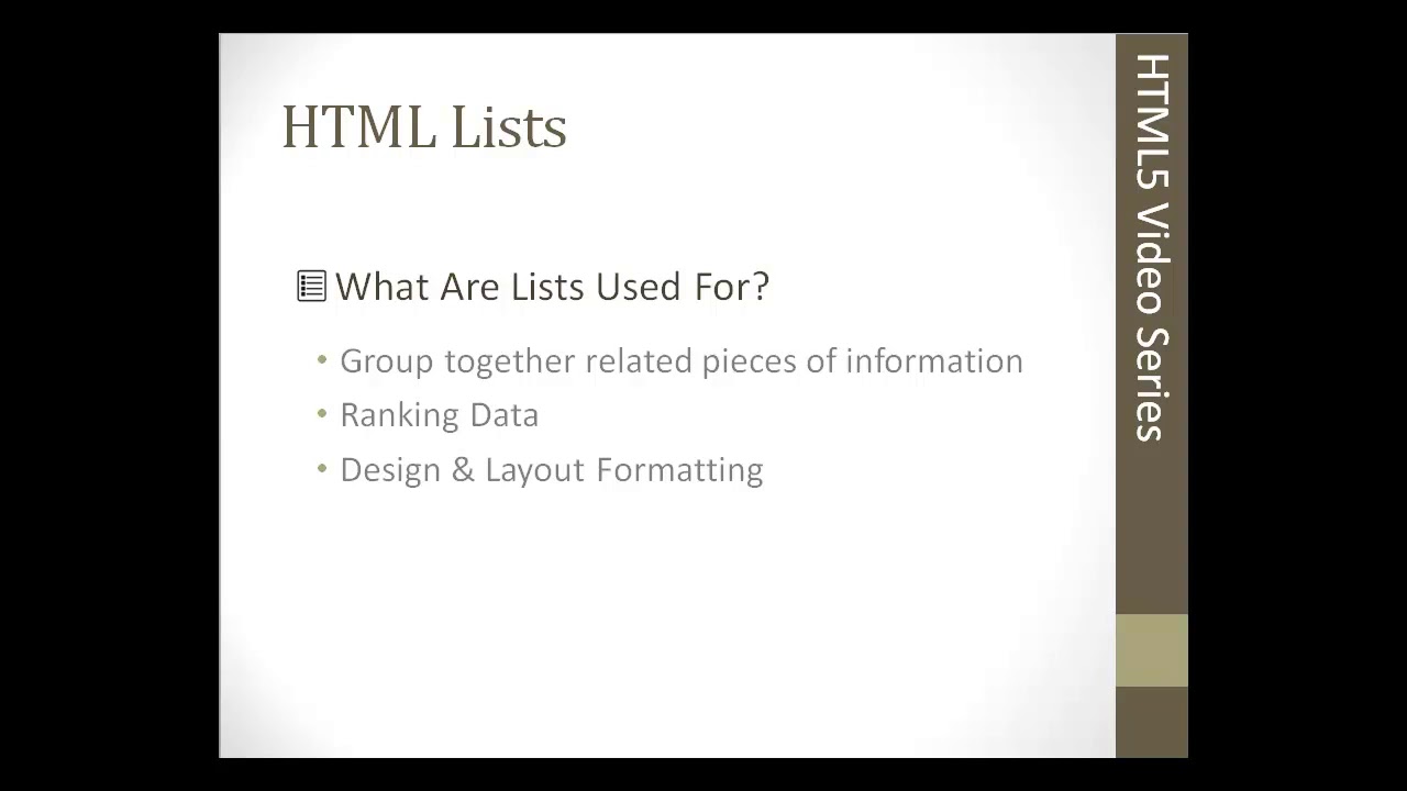 HTML Table List Part1-03 - YouTube