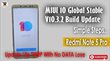 MIUI 10 Global Stable V10.3.2 Build for Redmi Note 5 Pro Update Via TWRP With No DATA Lose