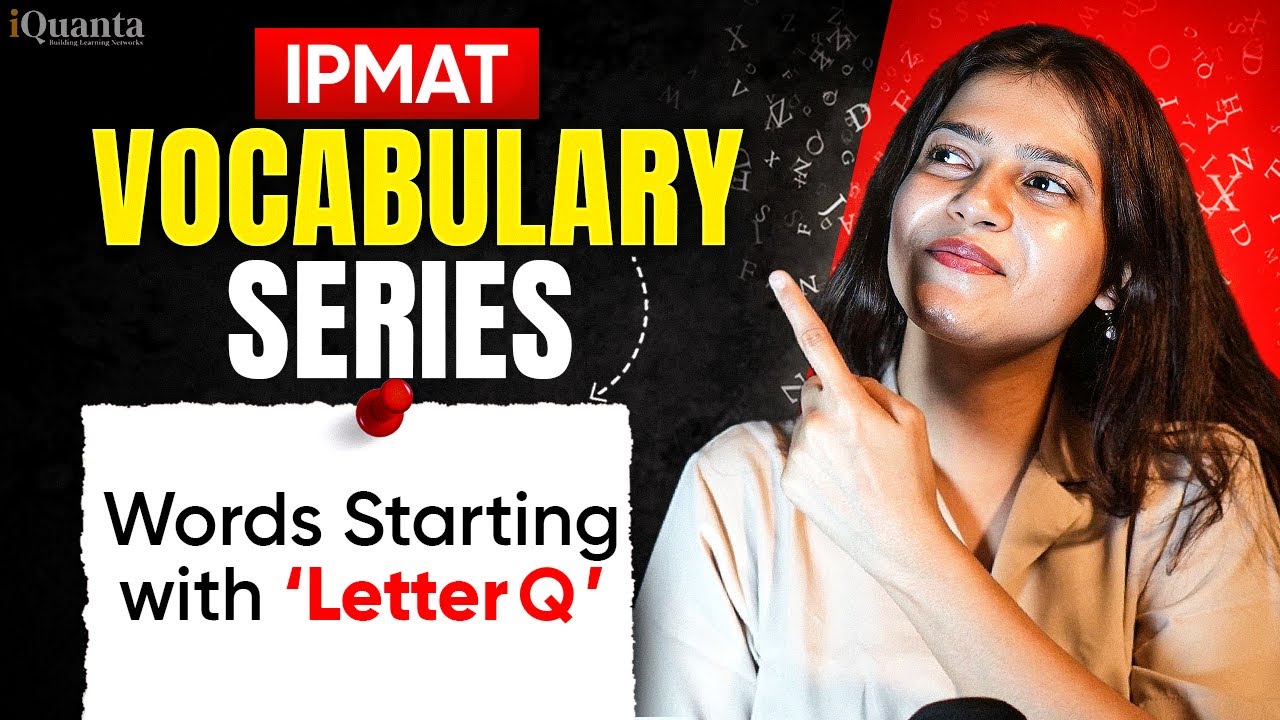IPMAT Vocabulary Series | IPMAT Verbal Ability Playlist