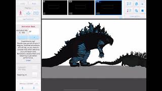 Godzilla vs heisei godzilla animation ￼with ￼music