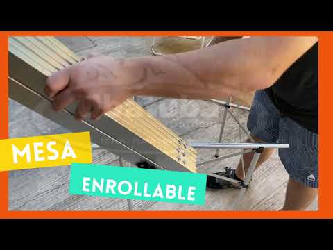 Video: Mesa plegable para viajes al aire libre y para el hogar