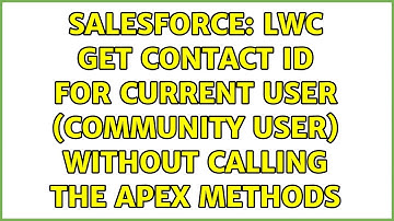 Salesforce: LWC Get Contact Id for current User (Community User) without calling the apex methods