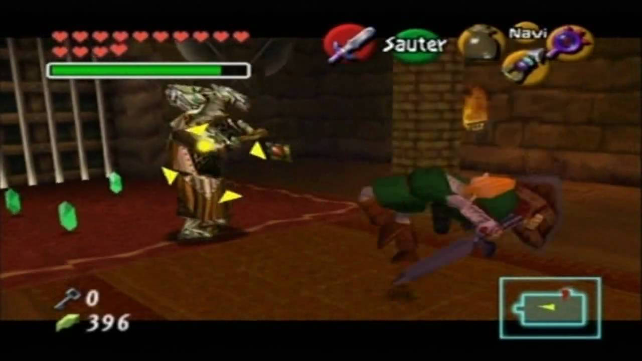 Zelda Ocarina of Time Miniboss 26 Iron Knuckle 5/HacheViande 5 (no
