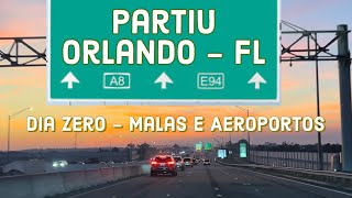 Orlando Flórida 🇺🇸 Dia Zero - Malas, burocracias e estrada (voo diurno Gol via Viracopos)