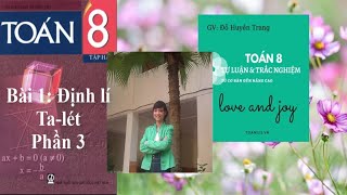 Toan 8 [Hình học] - Bài 1: Định lí Ta-lét