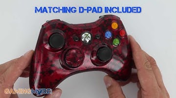 Digital Red Camo Xbox 360 Modded Controller