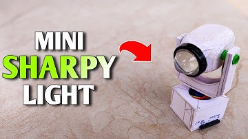 DIY mini Sharpy 💥😱 Hoe maak je thuis een mini Sharpy bewegend licht | Mini Sharpy licht kaise banaye