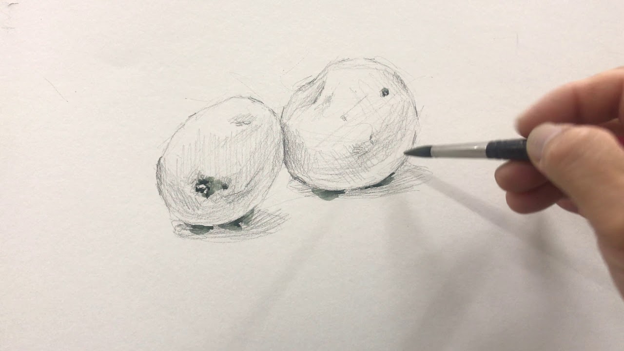 정물수채화(감자)