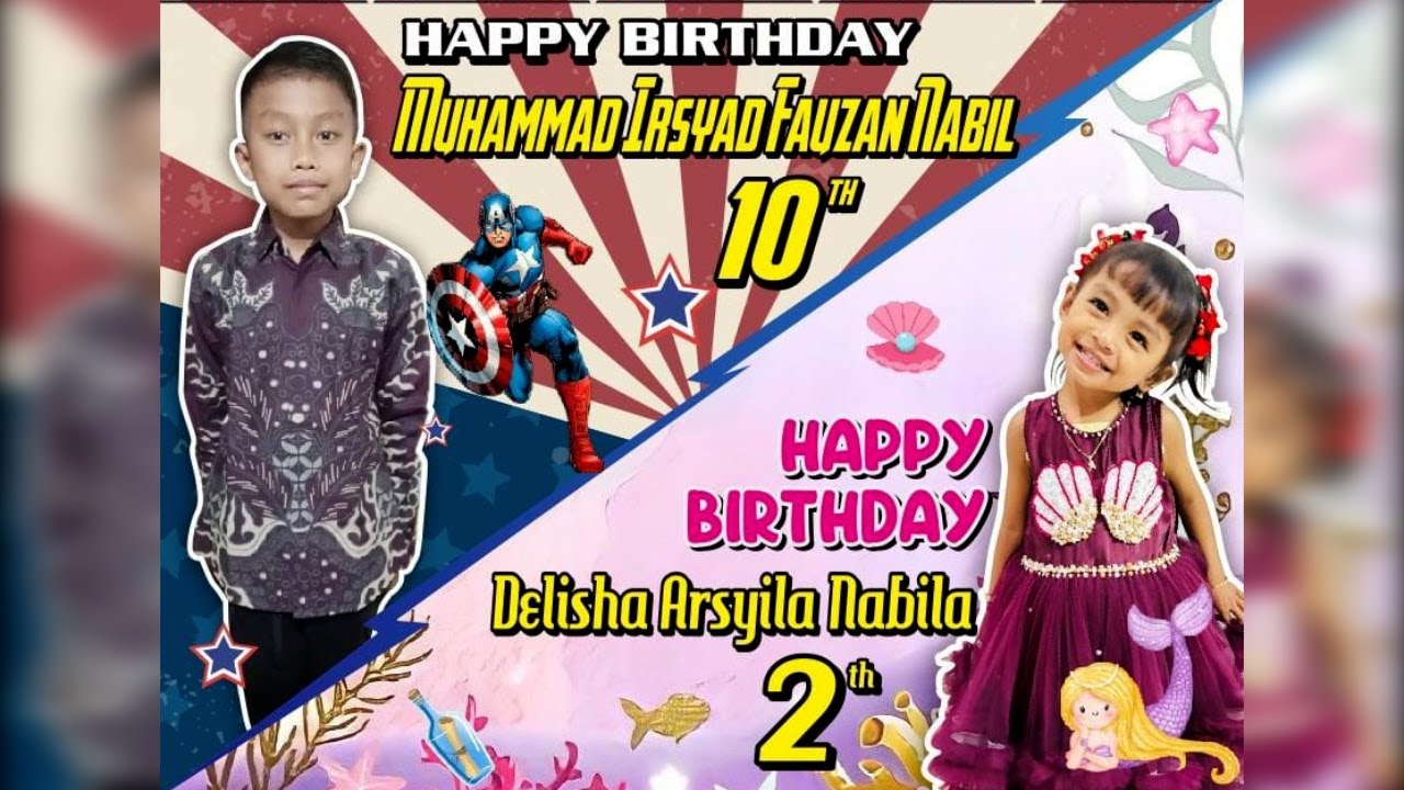 LIVE STREAMING BADUT OM GOMLOH (BOG) HAPPY BIRTHDAY M. IRSYAD FAUZAN NABIL & DELISHA ARSYILA NABILA