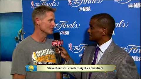 Steve Kerr Will Coach Game 2 vs Cavaliers - NBA Finals June 4, 2017