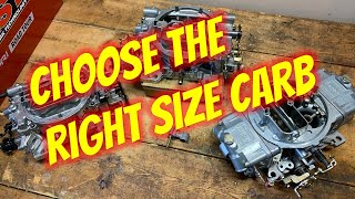 How to Choose the Right Size Carburetor