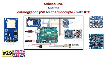 029_Arduino UNO and the Datalogger on µSD for thermocouple K with RTC