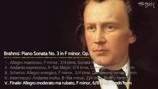 Brahms: Piano Sonata No. 3 in F minor. Op. 5-Ⅴ. Finale: Allegro moderato ma rubato