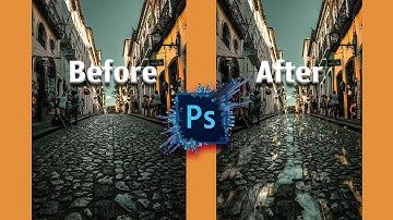 The Easiest Way To Create A Realistic Puddle Effect In Photoshop | Puddle Effect Photoshop