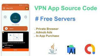 VPN App Source Code Android Studio | Free VPN Servers For VPN App | Android App Source Code