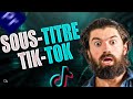 Comment crer des soustitres facilement  tik tokreel