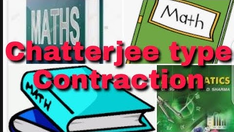 what is Chatterjee type contraction