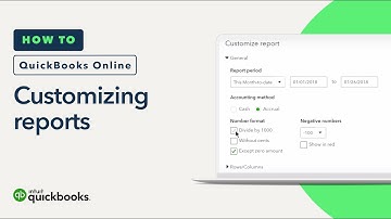 How to customize reports in QuickBooks Online (Tutorial)