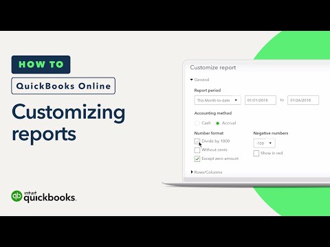 How to customize reports in QuickBooks Online (Tutorial)