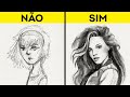 OS MELHORES TRUQUES DE ARTE E TÉCNICAS DE DESENHO PARA INICIANTES