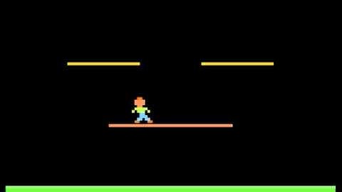 Atari 2600 Fake Gravity Platformer Test (batari Basic)