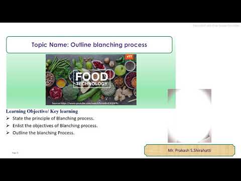 Blanching Process in Food Processing