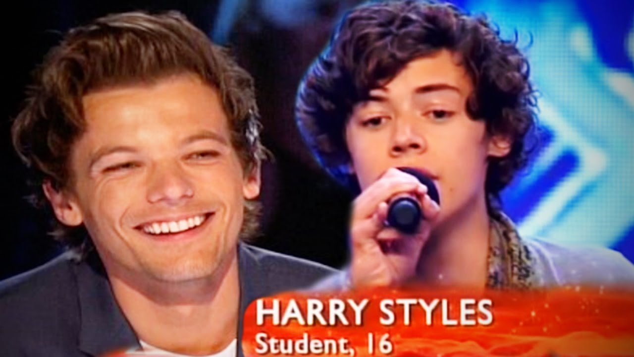 Louis Judging Harry on America's Got Talent (larry stylinson)