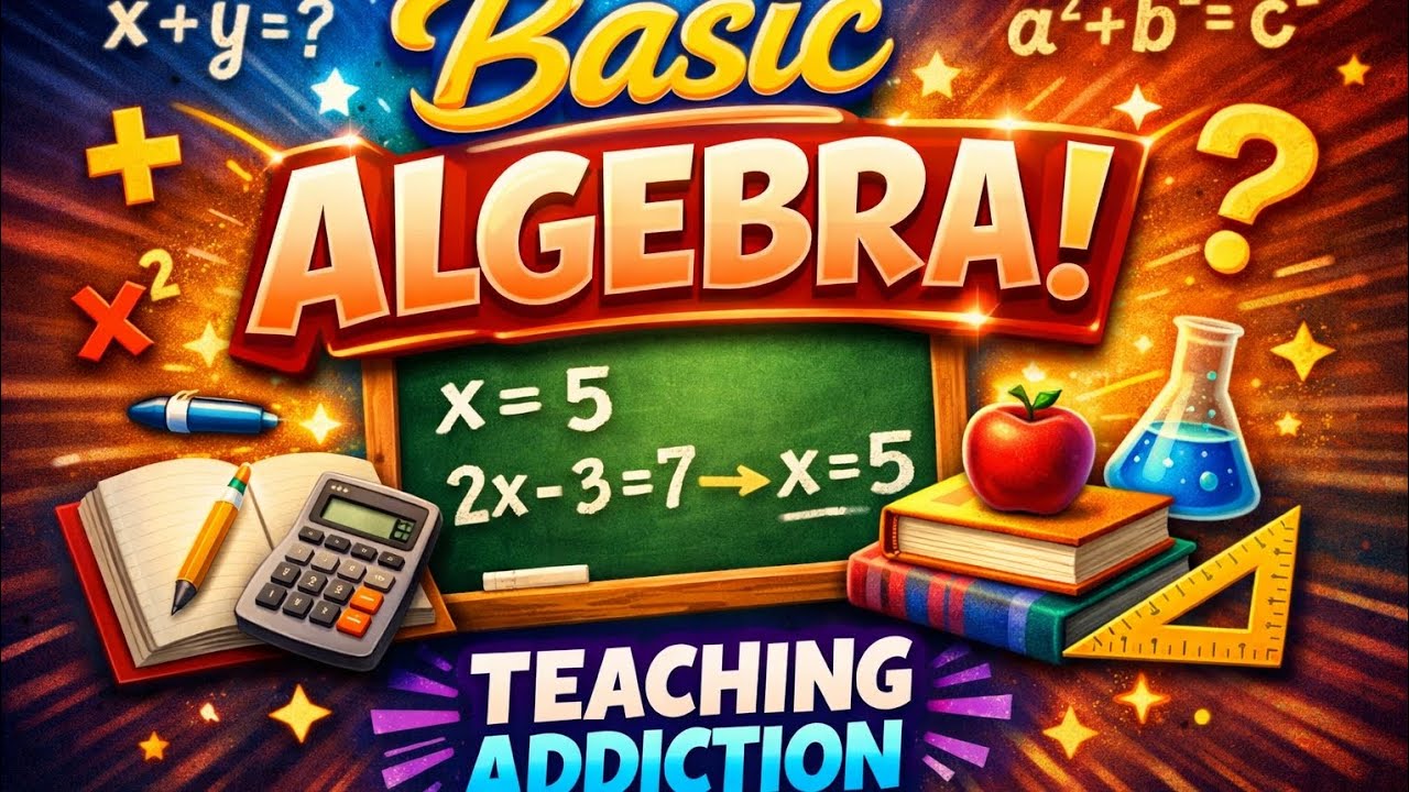 Basic algebra for class 6-8#easymath#basicmath#learnwithfun#teachingaddiction#algebra#expression