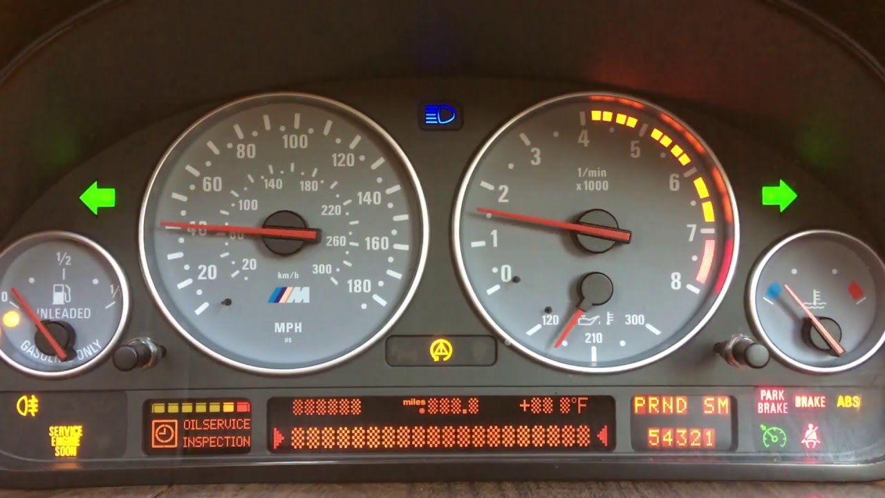 BMW M5 cluster fixed YouTube