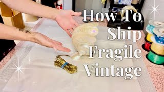 How To Ship A Fragile Vintage Lamp Paper Crinkling