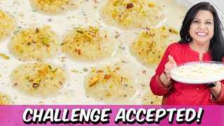 Hubby Ne Diya 30 Minute Challenge! Accepted! Super Easy No Fail Rasmalai Recipe in Urdu Hindi  RKK