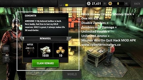 DEAD TRIGGER 2 SUPER MEGA MOD v1.5.0 ANTIBAN | Unlimited Ammo + Health + 250k Mission Reward