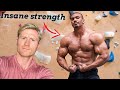 The world&#39;s strongest powerlifter tries climbing   //  Larry Wheels