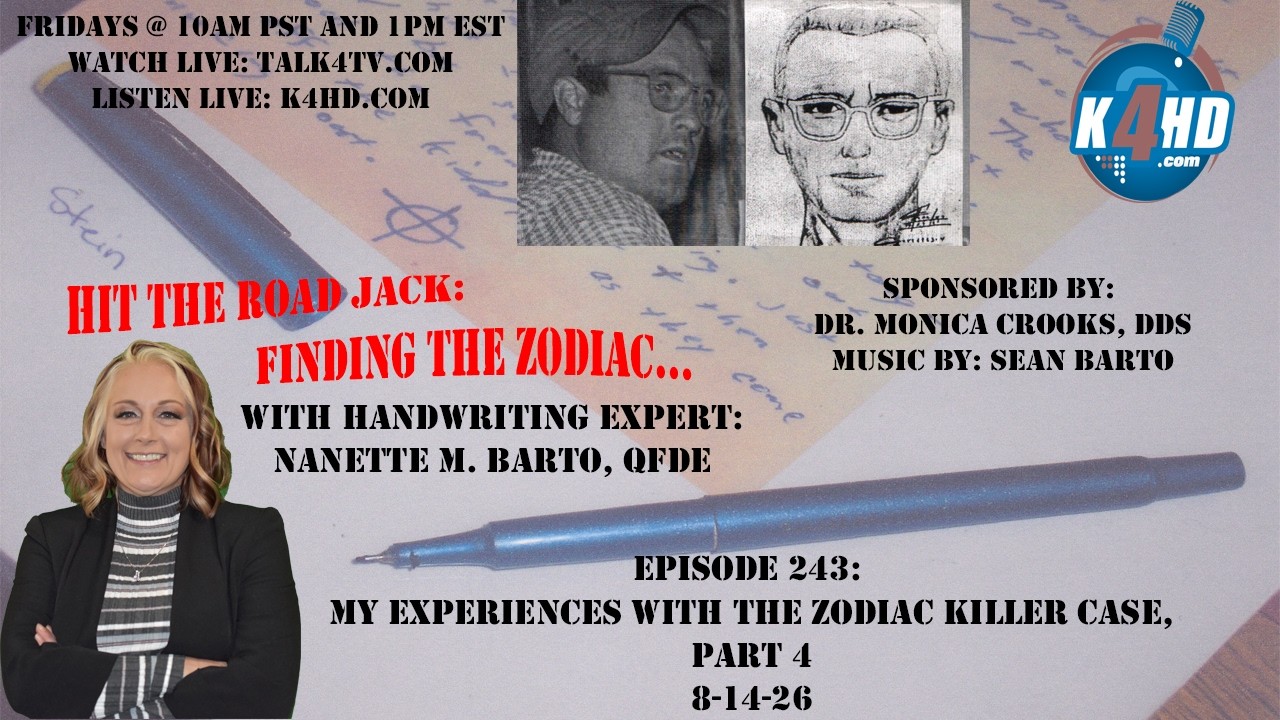 Episode 243: My Experiences with the Zodiac Killer Case, Part 4  8-14-26
